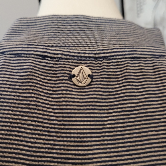 *Volcom* Gray&Blue striped Dress* Sleeveless, A-line type w/cute strapsđź‘— Small - Picture 5 of 16